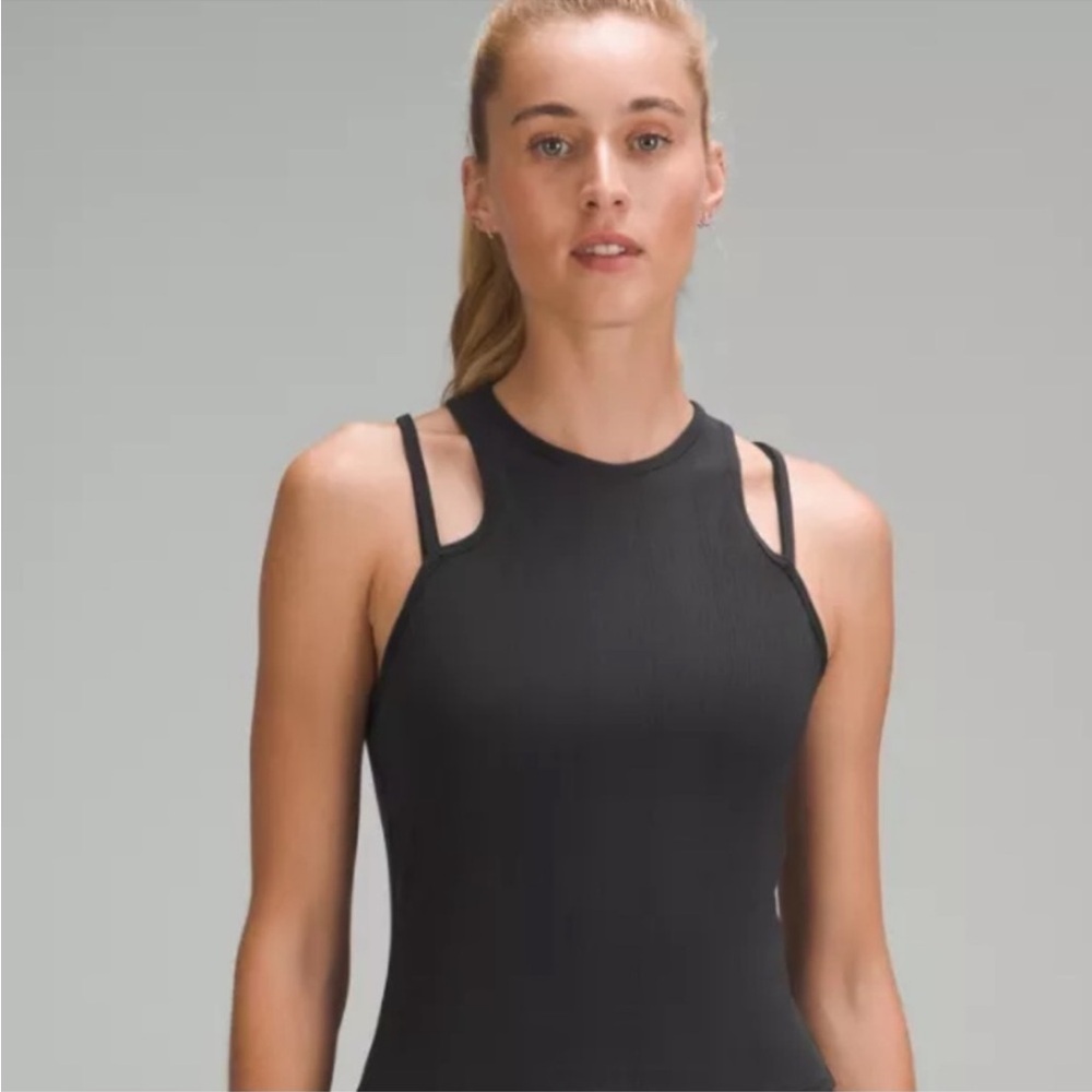 Lululemon modal silk double strap yoga tank size 6